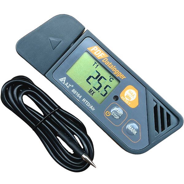【曜日指定】ak-_-uwa-_-wow-0610 AZ 88164 Kablolu Sıcaklık Kayıt Cihazı | Soğuk Ölçümleri İçin -100°C
