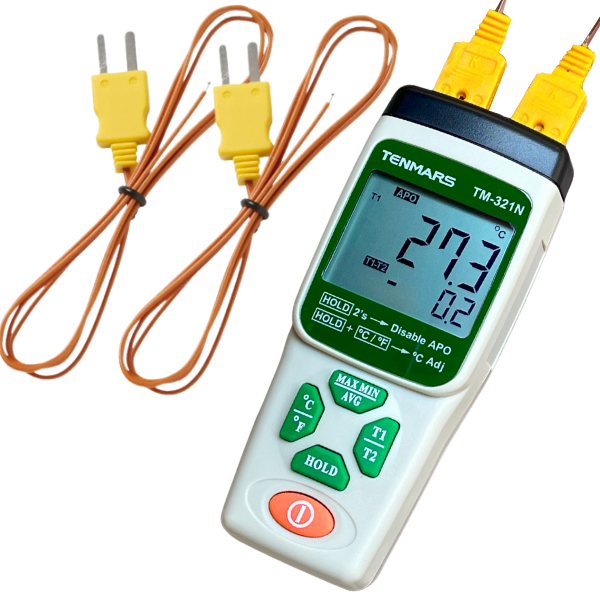 SPEC RSC-D3 & RSC-D1　つむつむ Tenmars TM‑321N Çift Girişli K Tipi Termokupl Okuyucu