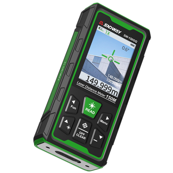 SW-150GQ Profesyonel Kameralı Lazermetre Yeşil Lazerli | 150 Metre