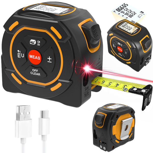 LIVE WAN メモリーマット Sサイズ Sndway SW-TM60A Lazer Mesafe Ölçerli Şerit Metre (60 Metre)