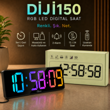 RGB Renkli Dijital Duvar ve Masa Saati (Diji150)