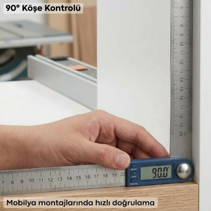 Dasqua 1022-0200 dijital açı ölçer