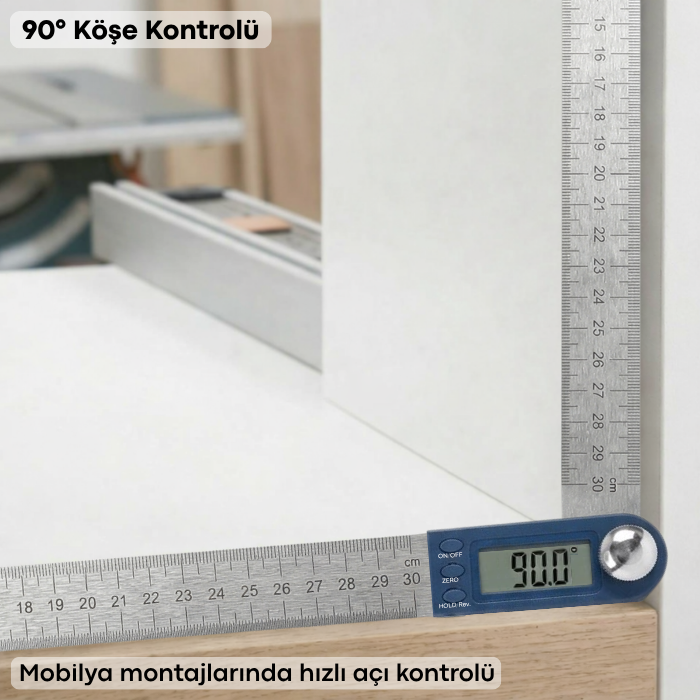 Dasqua 1022-0300 dijital açı ölçer