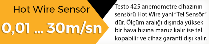 testo hot wire sıcaklık ölçer