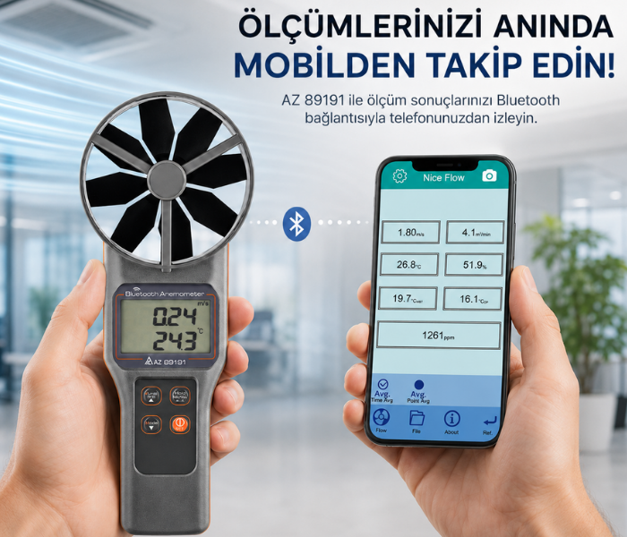 iOS uyumlu anemometre