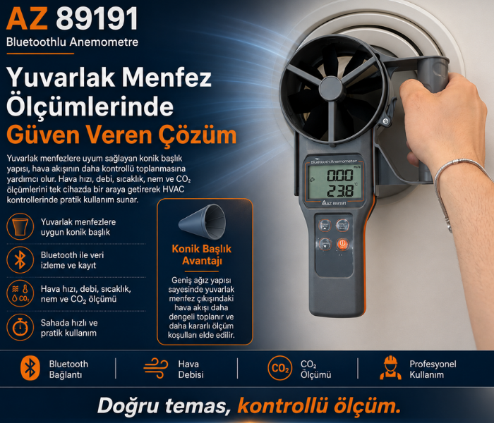 CO₂ ölçer anemometre