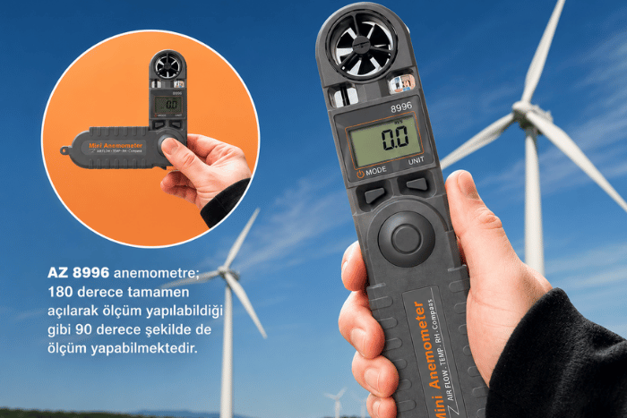az8996 katlanır anemometre