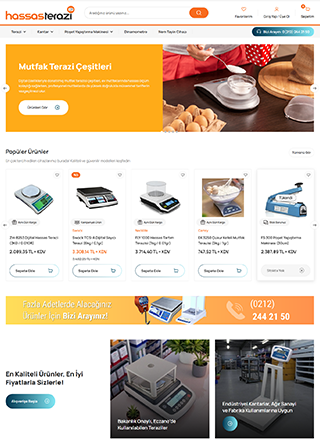 HassasTerazi.com internet sitesi ekran görüntüsü
