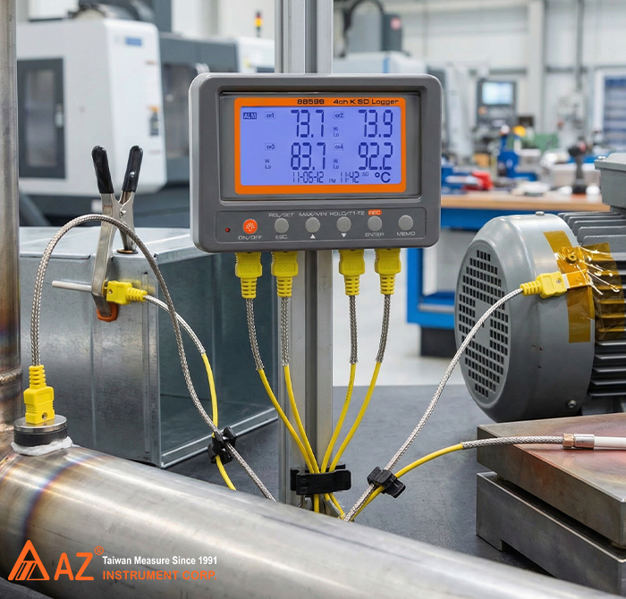 AZ 88598 4 KANALLI DATALOGGER