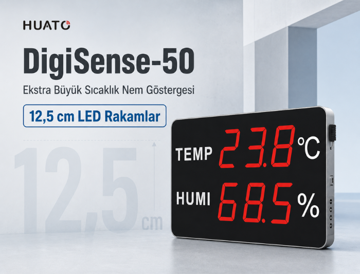 Huato DigiSense-50 sıcaklık nem göstergesinin genel özellikleri
