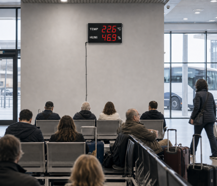 Huato DigiSense-50 terminalde büyük LED ortam göstergesi
