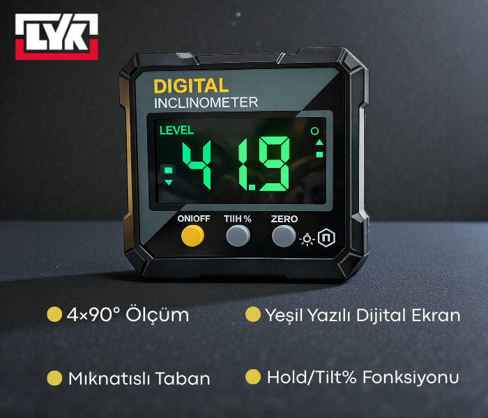 LYK 5315-90C Dijital Eğim Ölçer