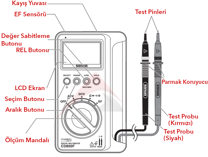 CD800F DC gerilim ölçer