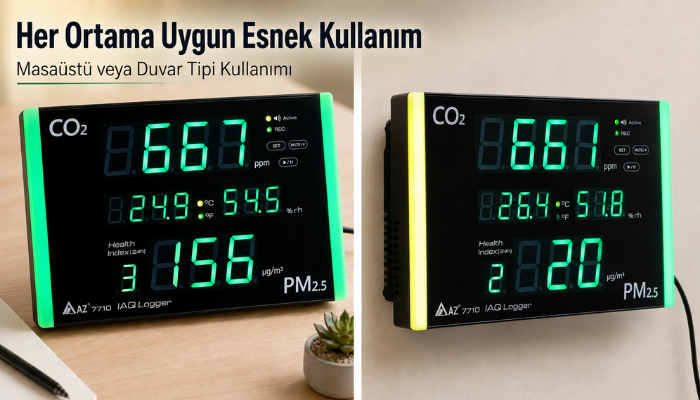 Az 7710 hava kalitesi ölçüm cihazı kullanımı