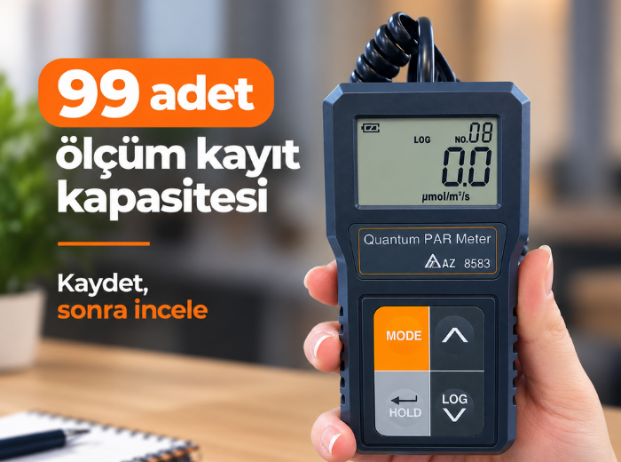 AZ 8583 99 adet ölçüm kaydı 