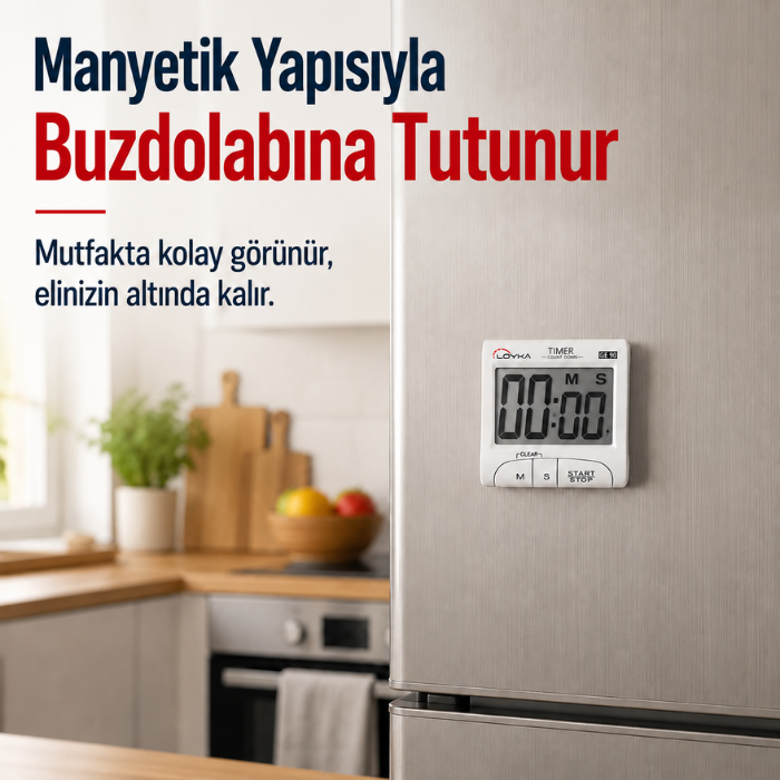 Loyka GE90 manyetik zamanlayıcı ve kronometre