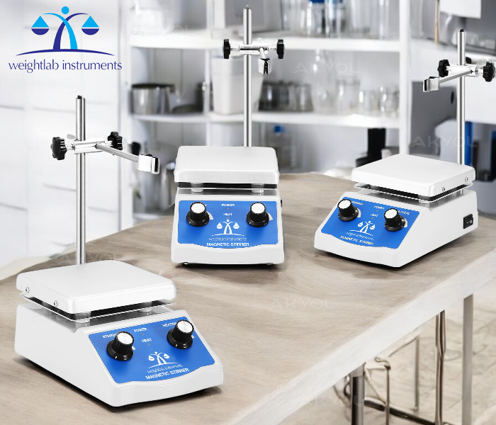 weightlab ısıtıcılı manyetik karıştırıcı