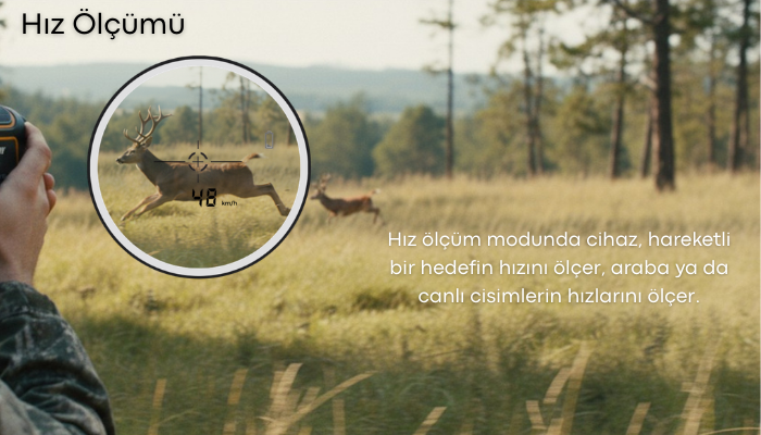 SW-1000A Profesyonel Teleskop Mesafe Ölçer Hız Ölçümü