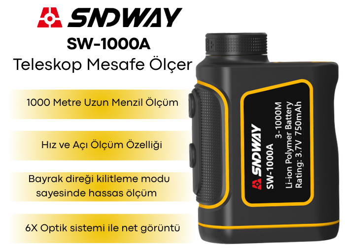 SW-1000A Profesyonel Teleskop Mesafe Ölçer Özellikleri