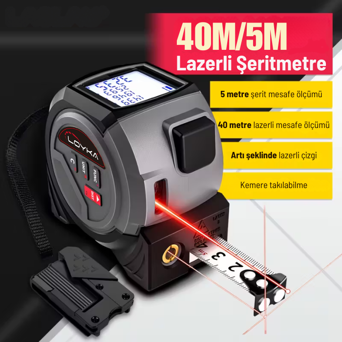 tp40 şeritmetre ve lazermetre