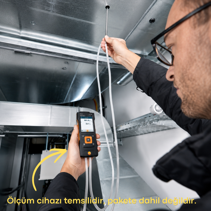 Testo 0635 2345 Pitot Tüp kullanımı