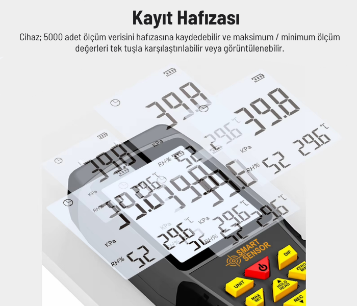 as511b manometre kayıt hafızası