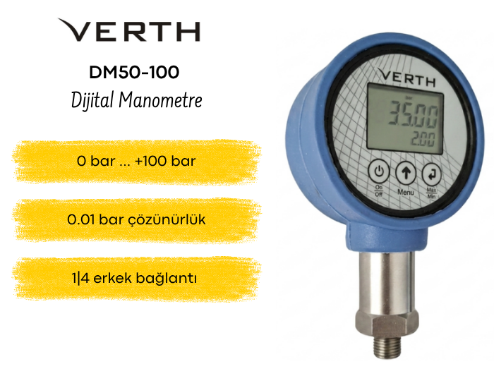 100 bar manometre