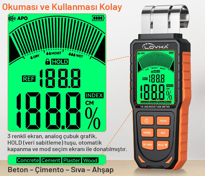 kapasitif nem ölçer