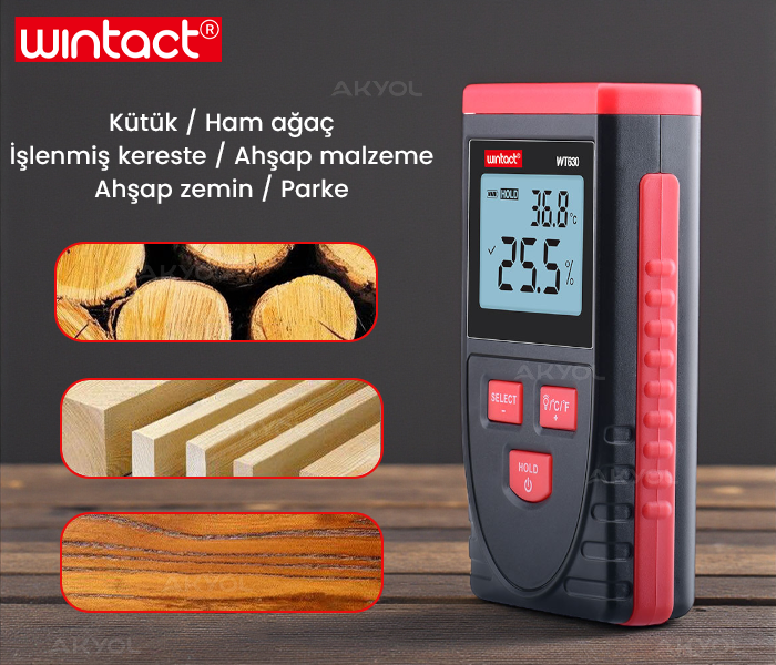 taşınabilir ahşap nem ölçer
