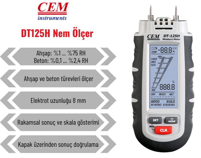 cem dt125h nem ölçer