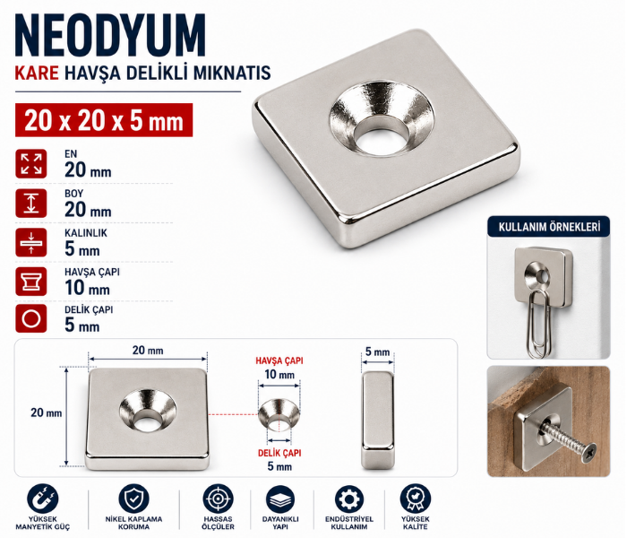 Nikel kaplama neodyum mıknatıs
