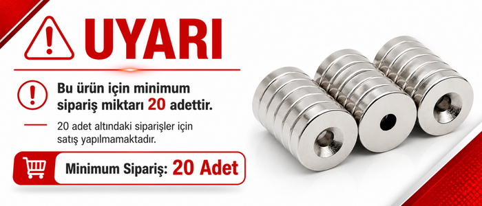 20 mm neodyum mıknatıs