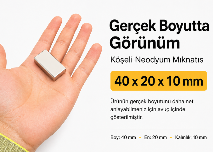 Güçlü blok mıknatıs