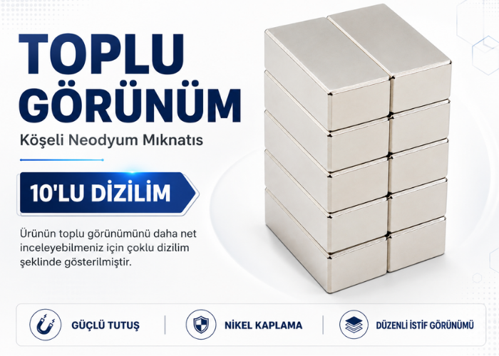 Nikel kaplamalı mıknatıs