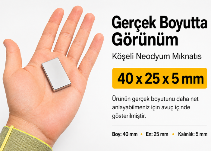 Köşeli neodyum mıknatıs