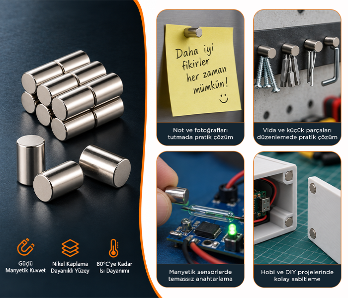 Ø5X8 neodyum mıknatıs,