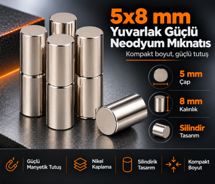 silindirik neodyum mıknatıs