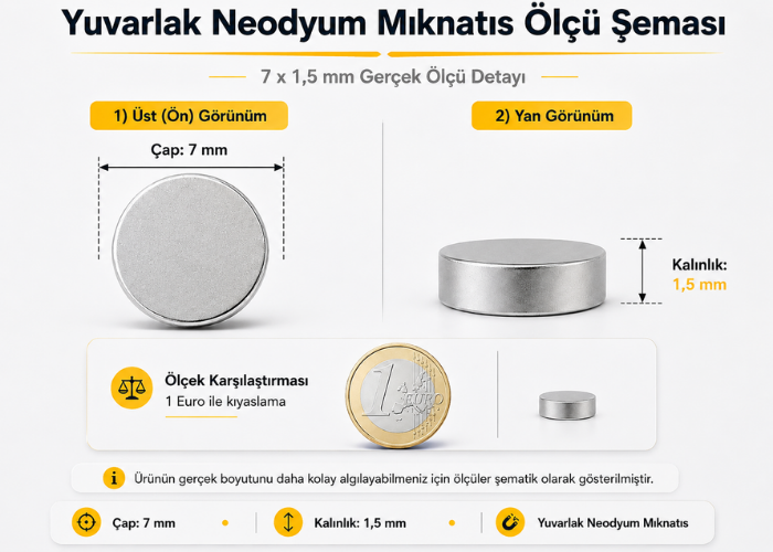 Mini Neodyum Disk Mıknatıs