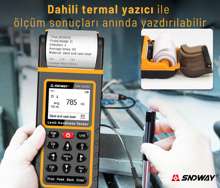 yazıcılı leeb sertlik ölçer