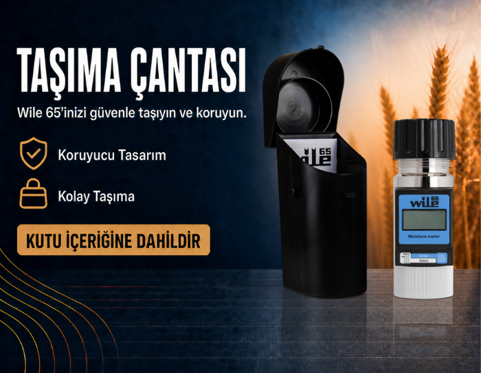 Wile 65 tahıl rutubet ölçer taşıma çantası