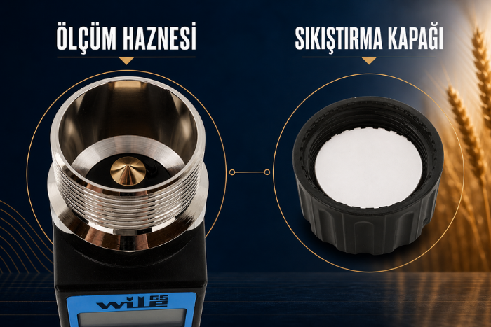 Wile 65 numune haznesi ve sıkıştırma kapağı