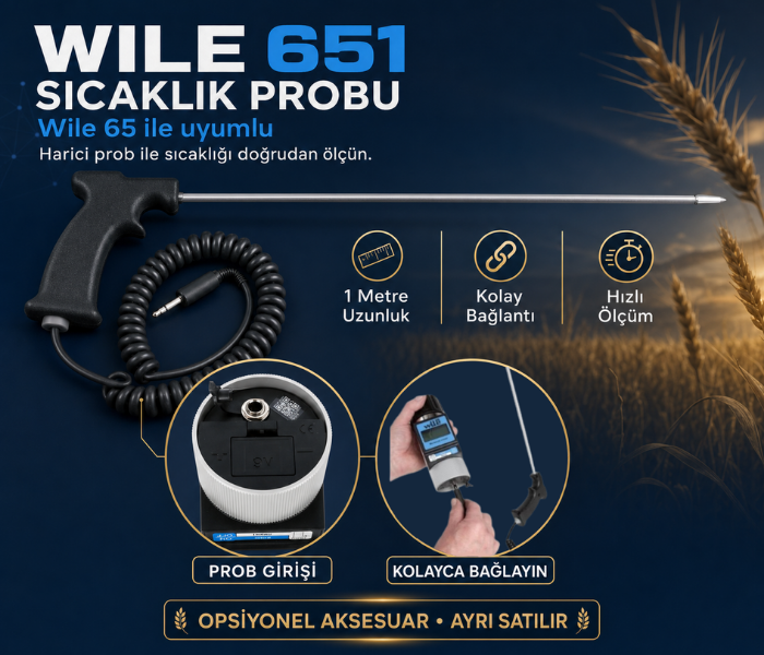 Wile 651 bir metre uzunluğundaki tahıl sıcaklık probu
