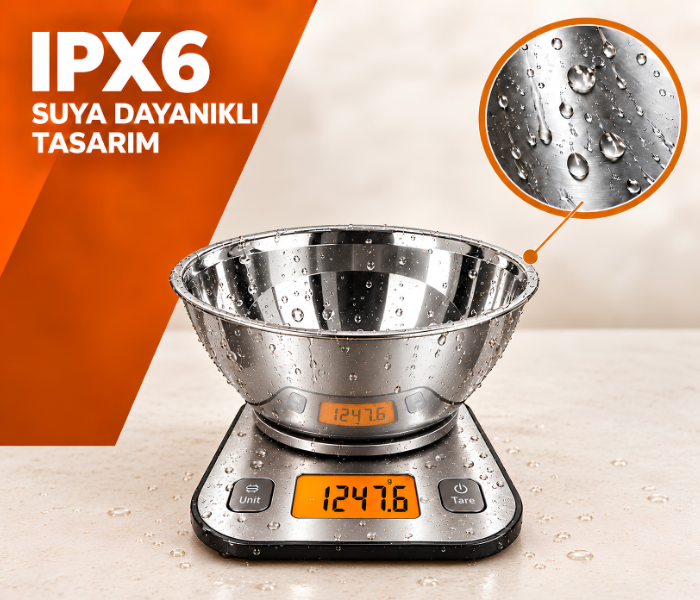 gp3-5000 IPX6 suya dayanıklı tasarım
