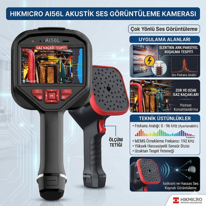 HIKMICRO AI56L Akustik Ses Görüntüleme Kamerası