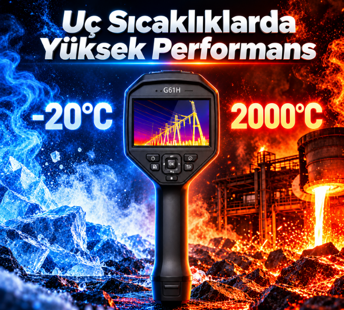 HIKMICRO G61H yüksek sıcaklık ölçen termal kamera