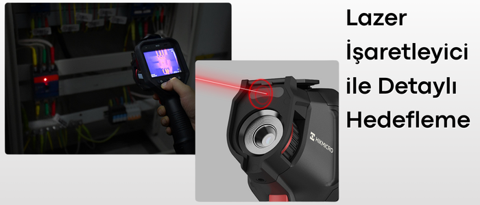  HIKMICRO M31 Termal Kamera Lazer İşaretleyici ile Hedefleme