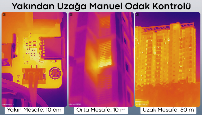  HIKMICRO Mini2Plus V2 iOS ve Android Uyumlu Mobil Termal Kamera Manuel Odak
