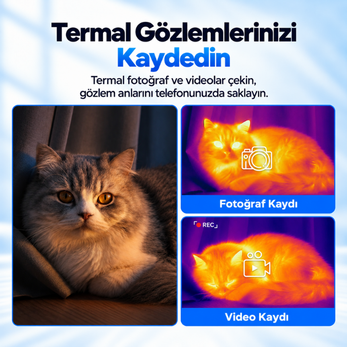 Thermal Master T2 Max termal fotoğraf ve video kaydı