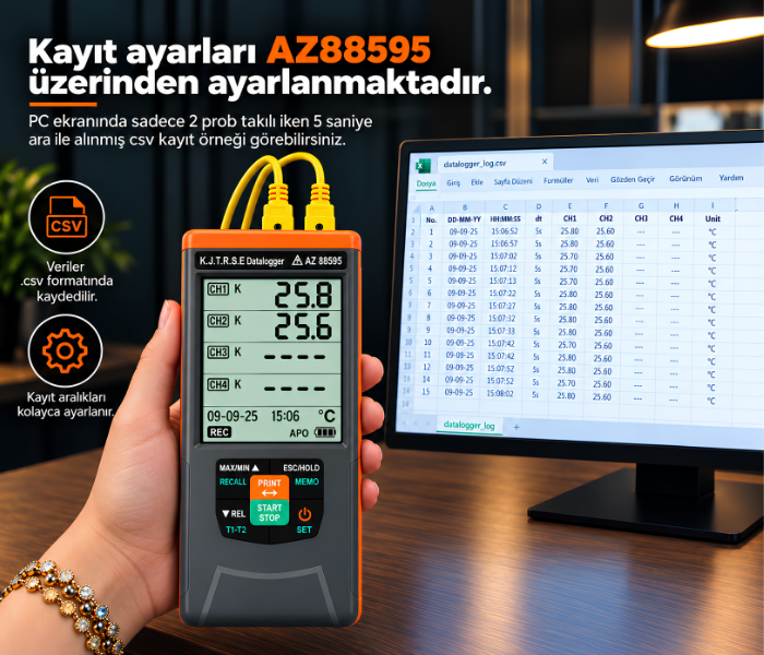 az 88595 kayıt ayarları