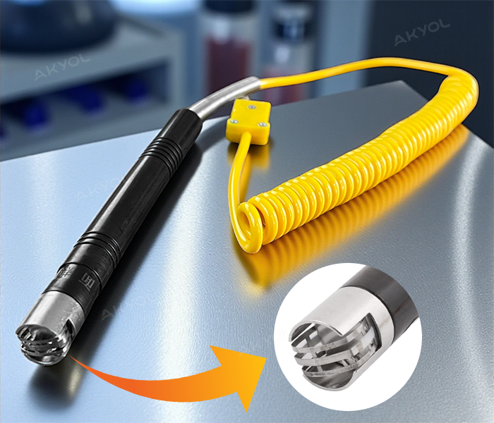 yüzey sıcaklık ölçüm probu